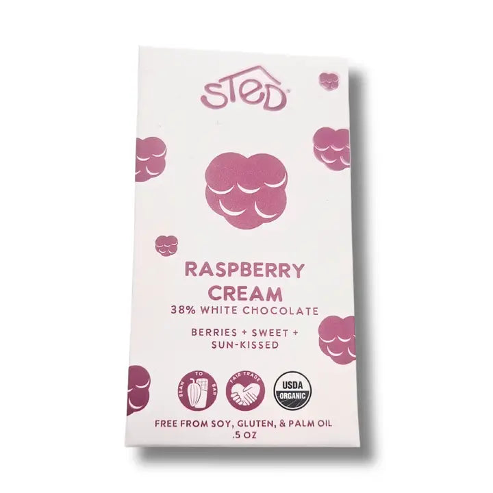 Raspberry Cream White Chocolate Bar