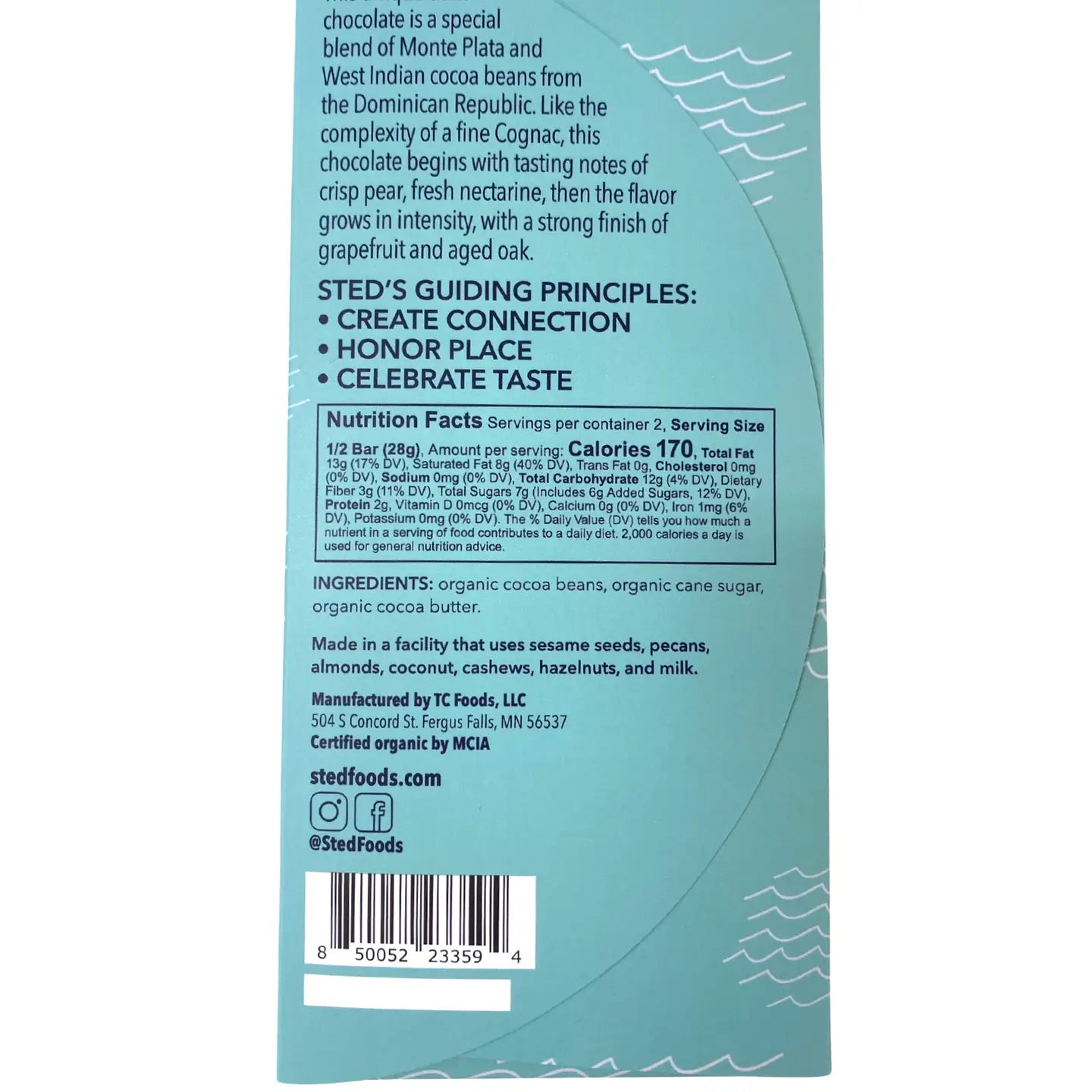 Lakeside Blend Dark Chocolate Bar